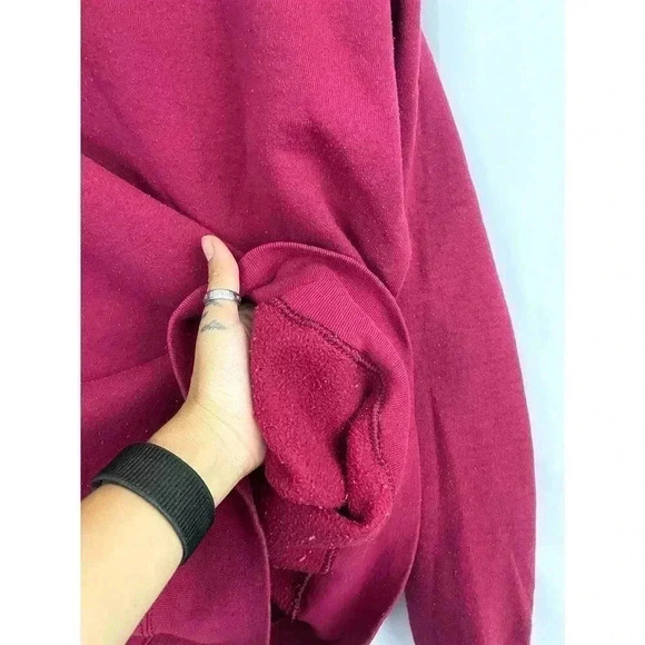 VTG BVD Crewneck Red Sweatshirt Men's LARGE Made in USA 1990s - Picture 4 of 9